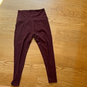 Beyond Yoga Kids Burgundy Leggings